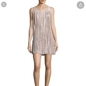 Parker Bryant fringe sequin dress - dusk